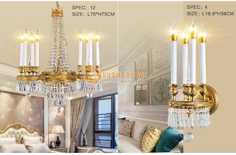 Đèn chùm pha lê cao cấp abr186-3